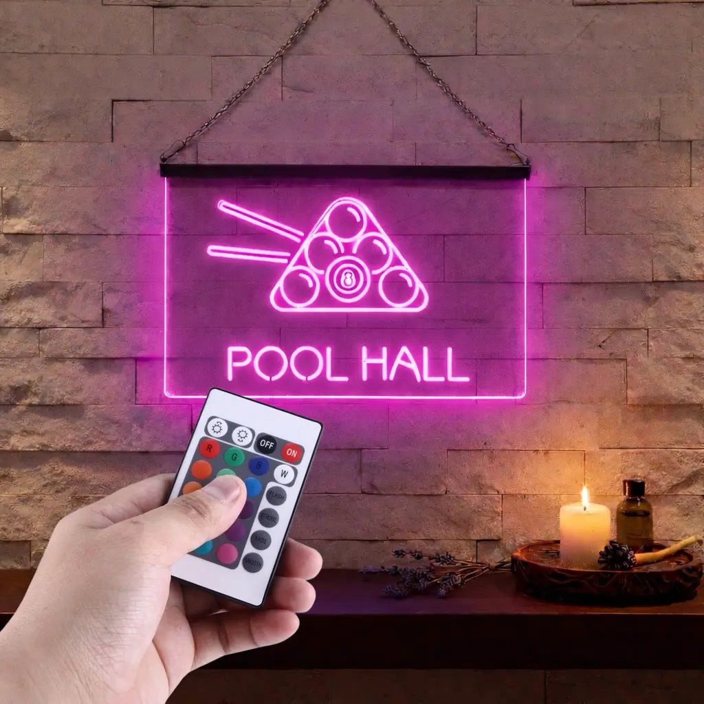 Enseigne Lumineuse Billard Décoration Lumineuse