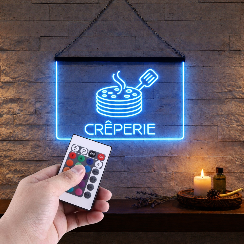 Enseigne Lumineuse Crêperie