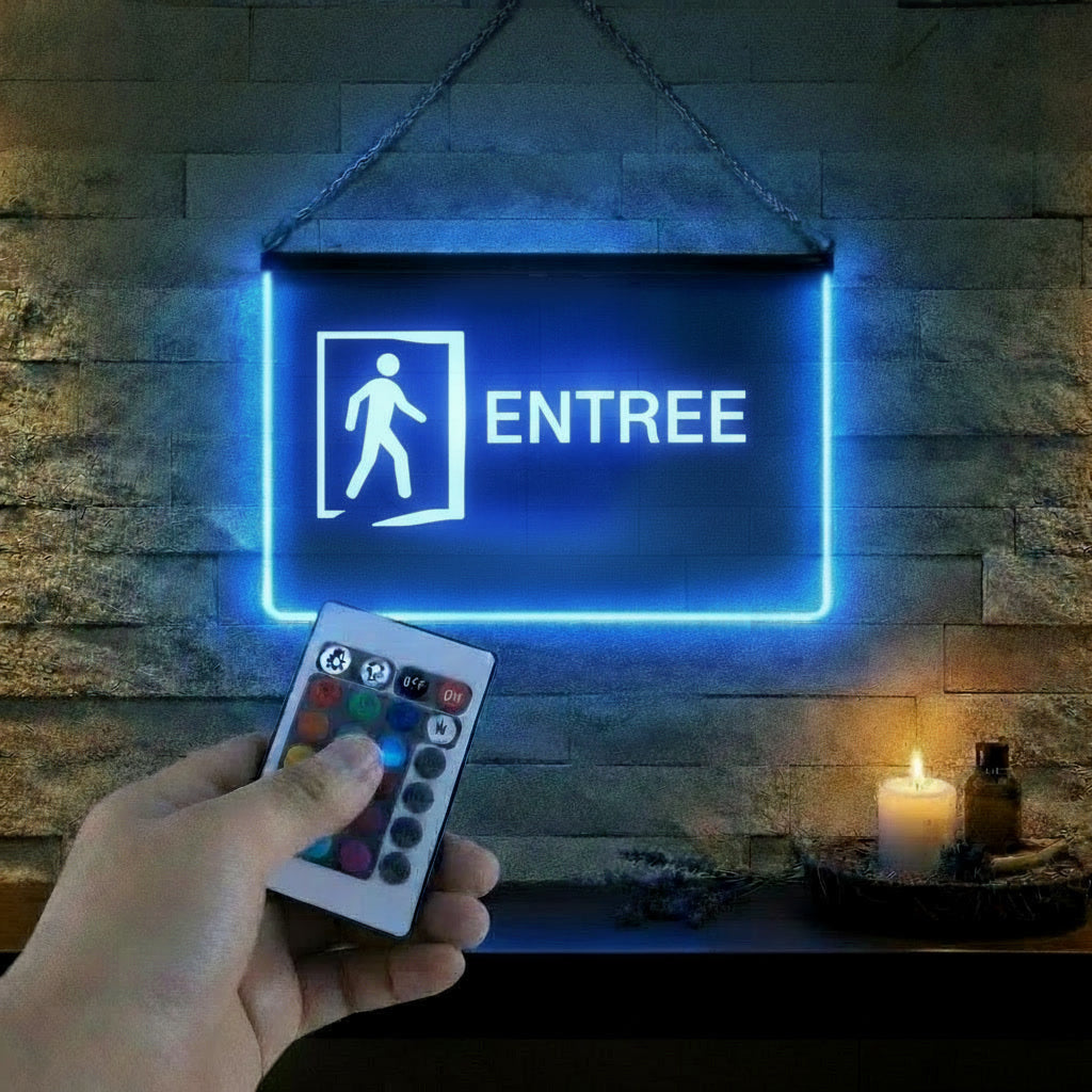 Enseigne Lumineuse Signalétique Entrée