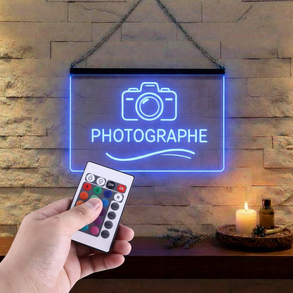 Enseigne Lumineuse Métier Photographe