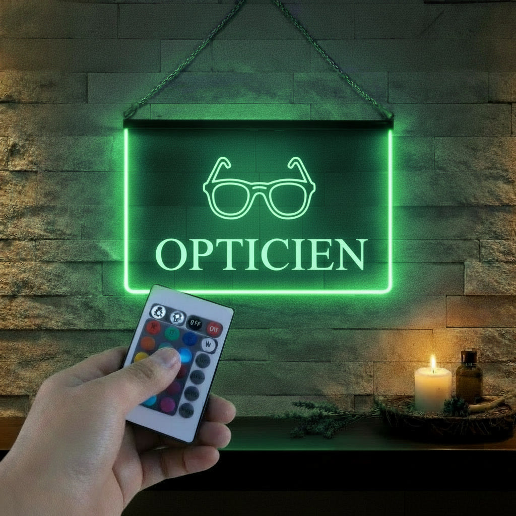 Enseigne Lumineuse Métier Opticien LED