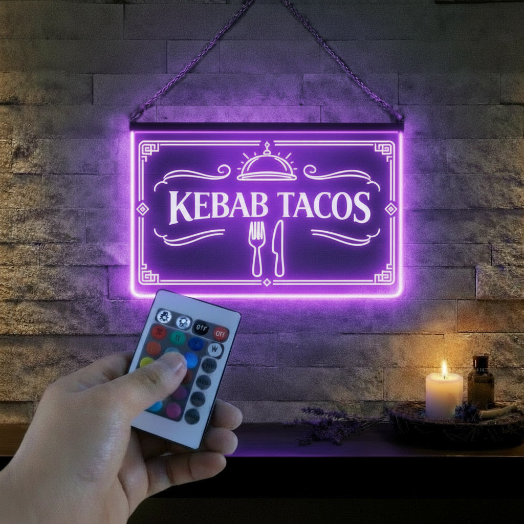Enseigne Lumineuse LED Kebab Tacos
