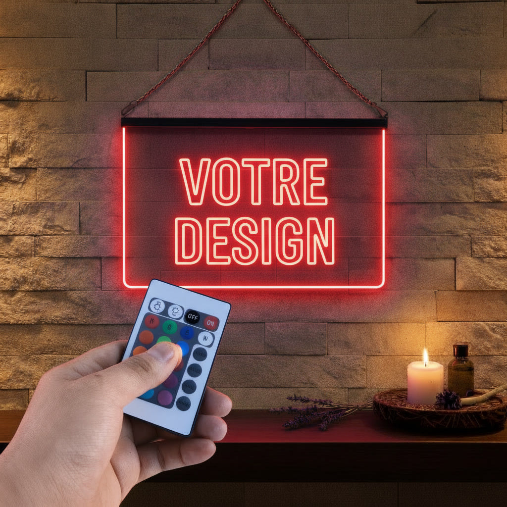 Créez votre enseigne lumineuse personnalisée à partir de votre design