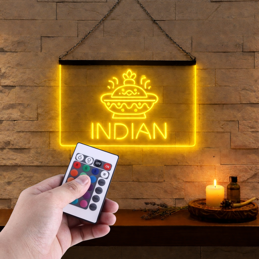 Enseigne Lumineuse Restaurant Indien