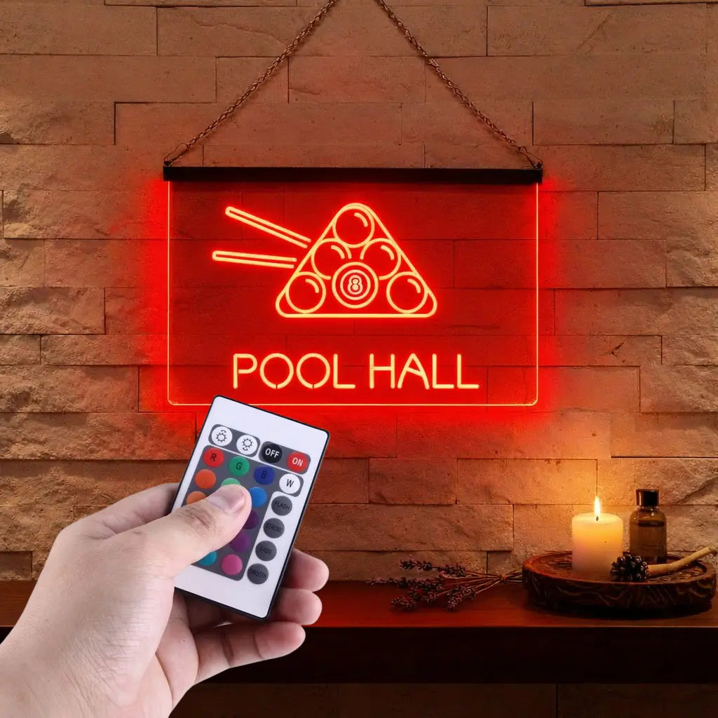 Enseigne Lumineuse Billard Décoration Lumineuse