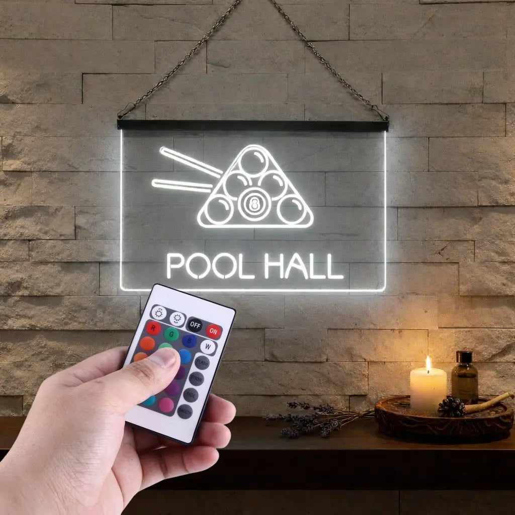 Enseigne Lumineuse Billard Décoration Lumineuse