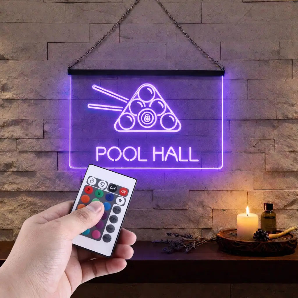 Enseigne Lumineuse Billard Décoration Lumineuse