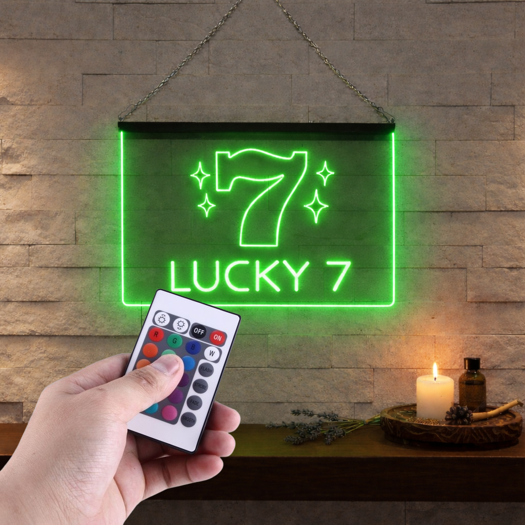 Enseigne Lumineuse Lucky 7