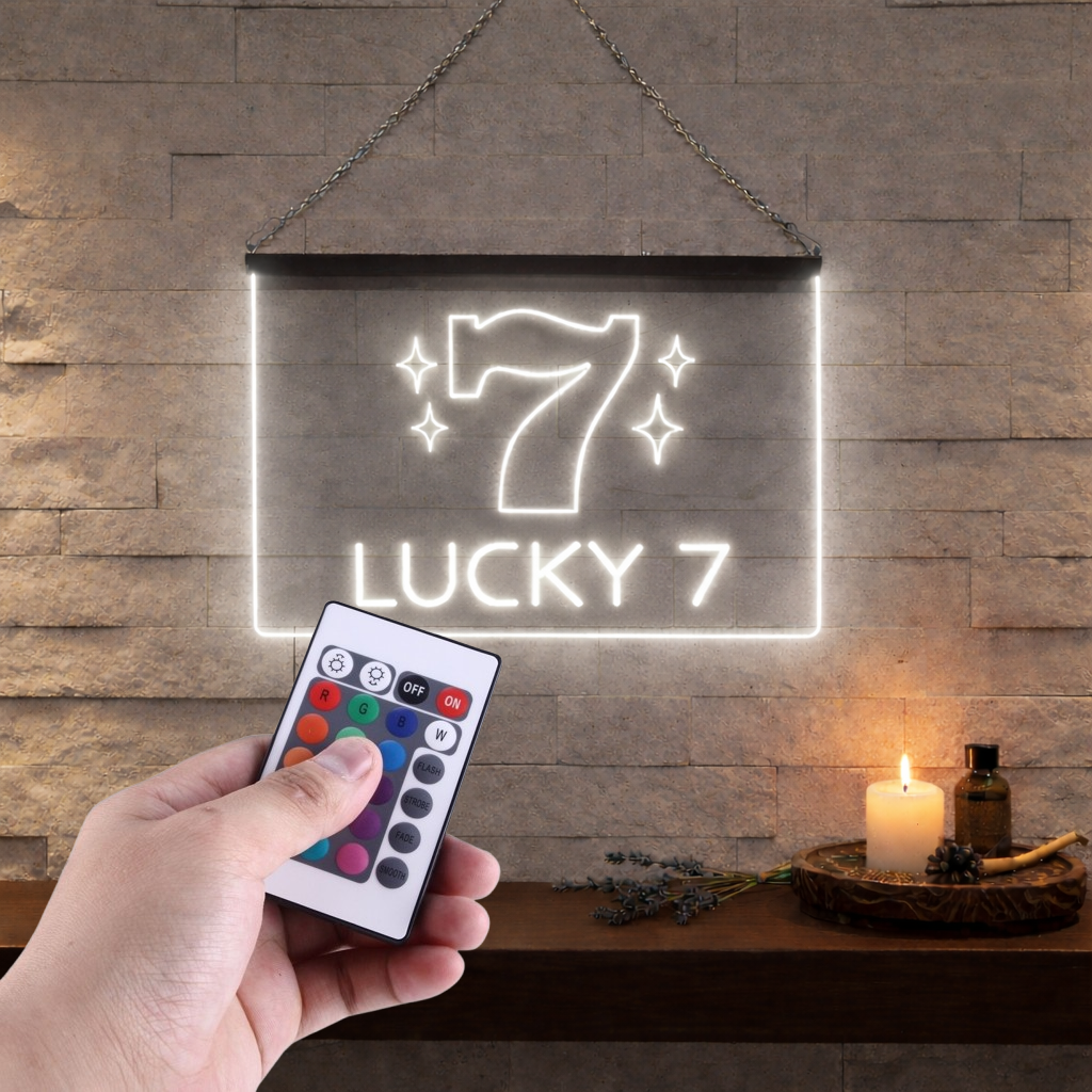 Enseigne Lumineuse Lucky 7