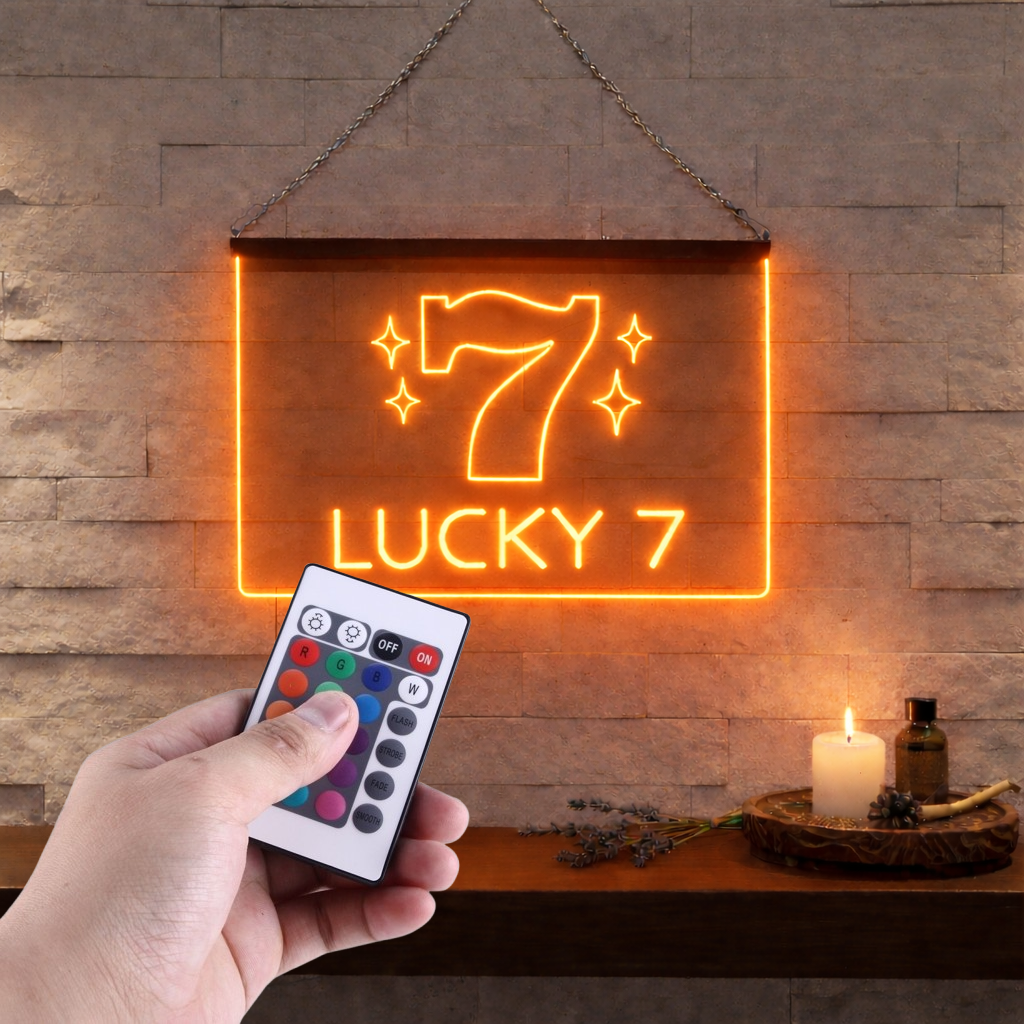Enseigne Lumineuse Lucky 7