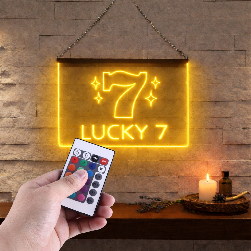 Enseigne Lumineuse Lucky 7