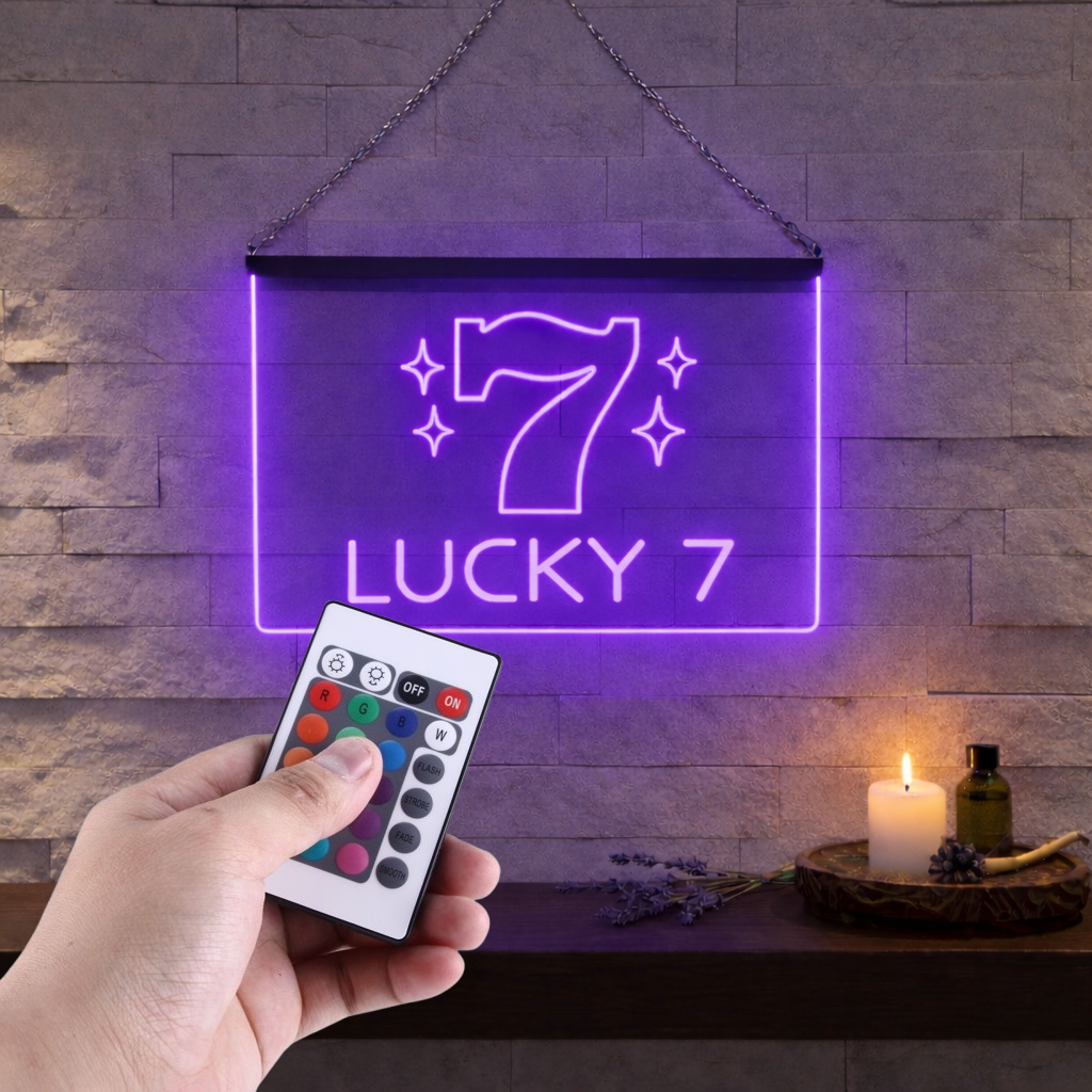 Enseigne Lumineuse Lucky 7