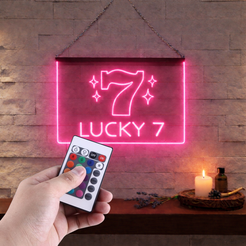 Enseigne Lumineuse Lucky 7