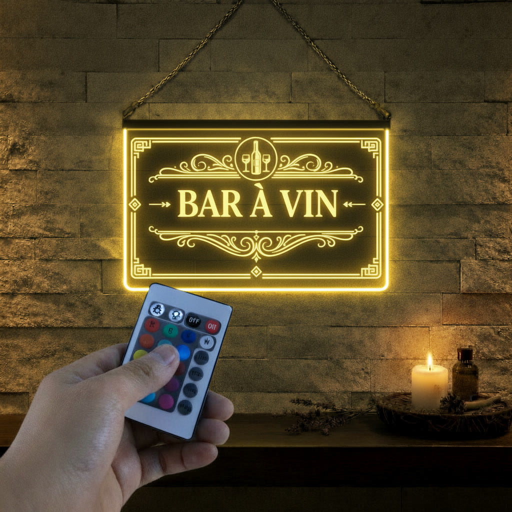 Enseigne Lumineuse Bar à vin