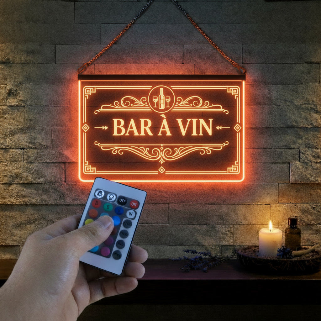 Enseigne Lumineuse Bar à vin