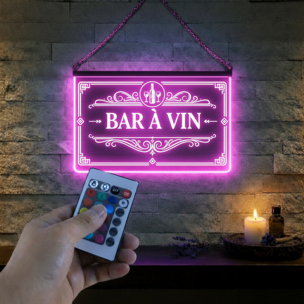 Enseigne Lumineuse Bar à vin