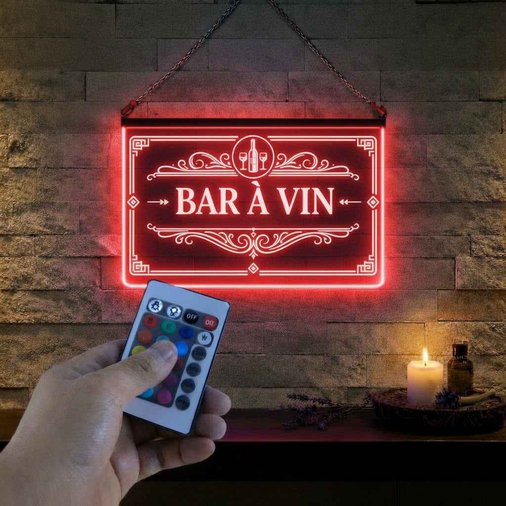 Enseigne Lumineuse Bar à vin