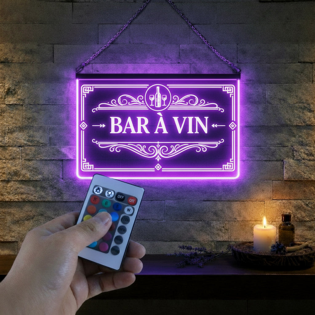 Enseigne Lumineuse Bar à vin