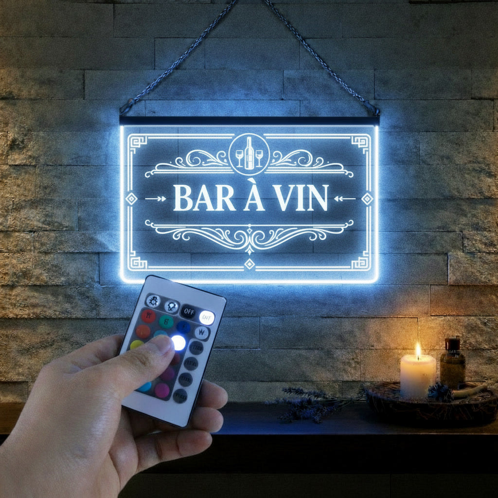 Enseigne Lumineuse Bar à vin