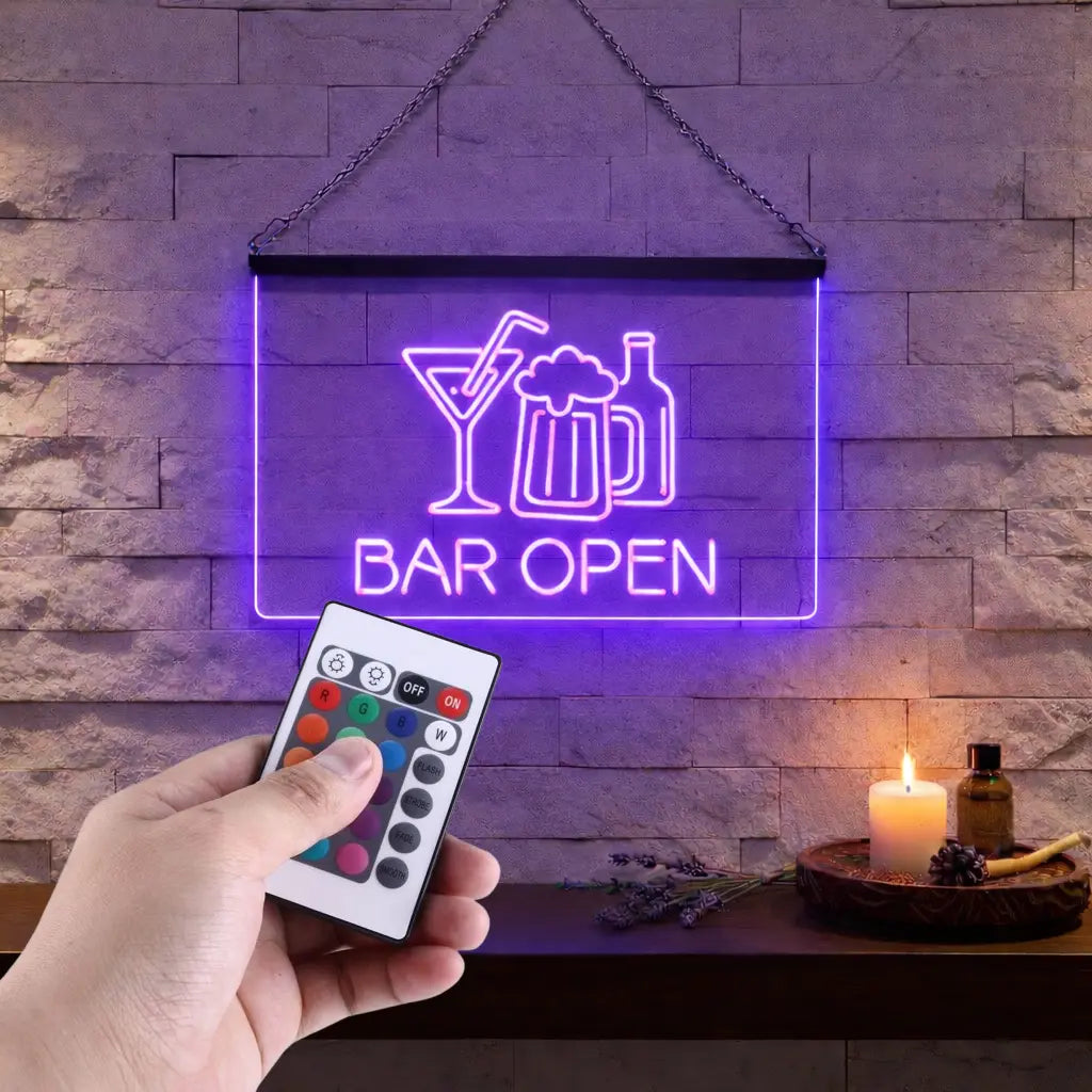 Enseigne Lumineuse Bar Open