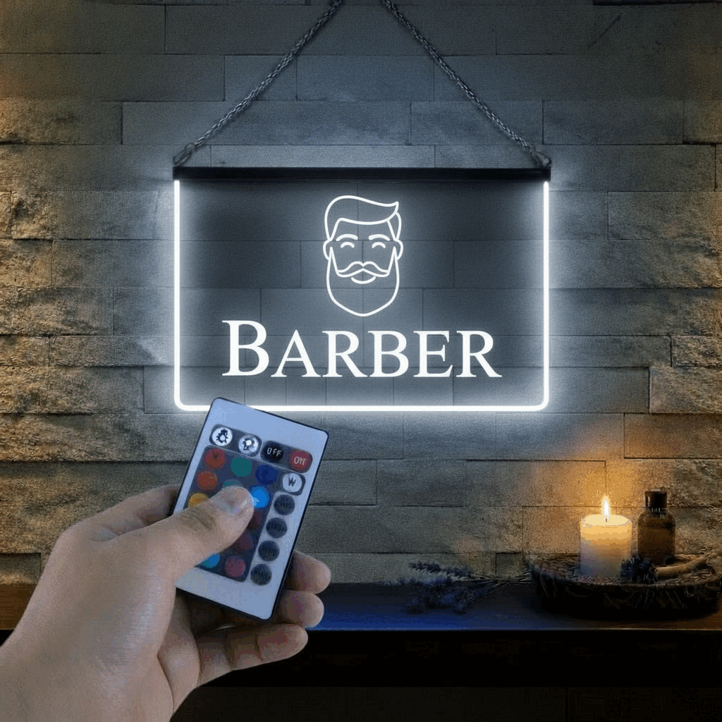 Enseigne Lumineuse Métier Barber