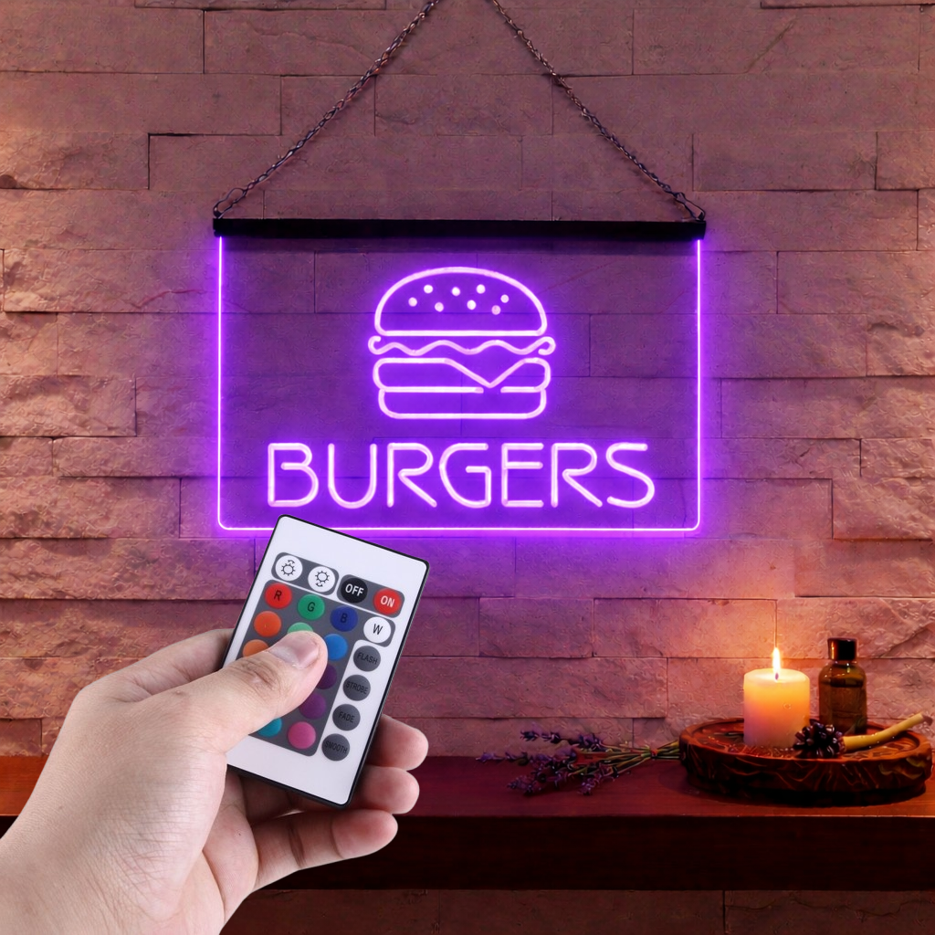 Enseigne Lumineuse Restaurant Burgers