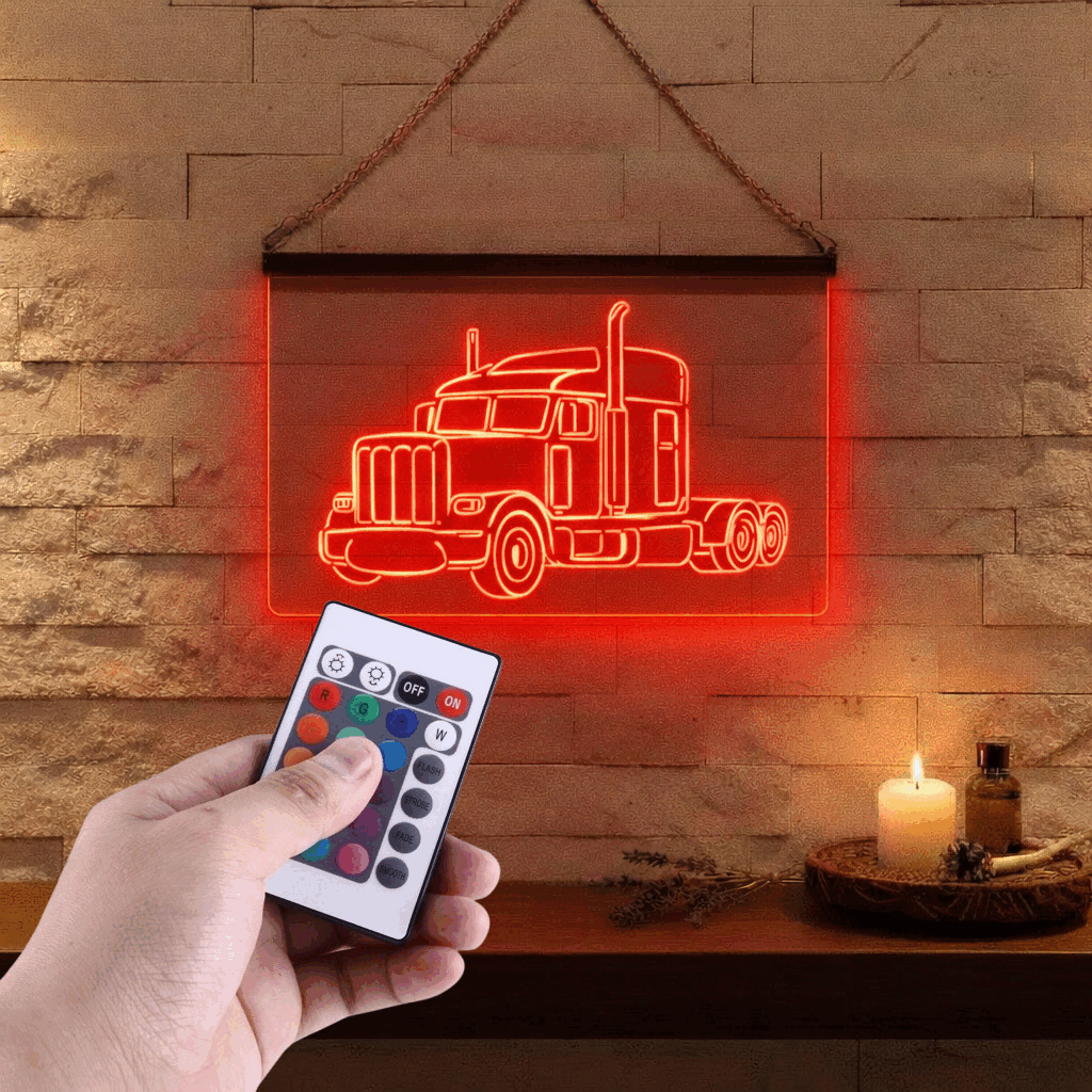 Enseigne Lumineuse Camion 60 x 40 cm