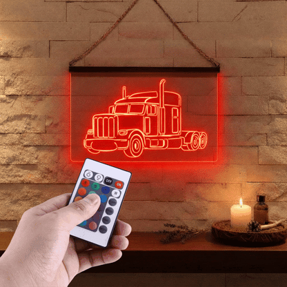 Enseigne Lumineuse Camion 60 x 40 cm