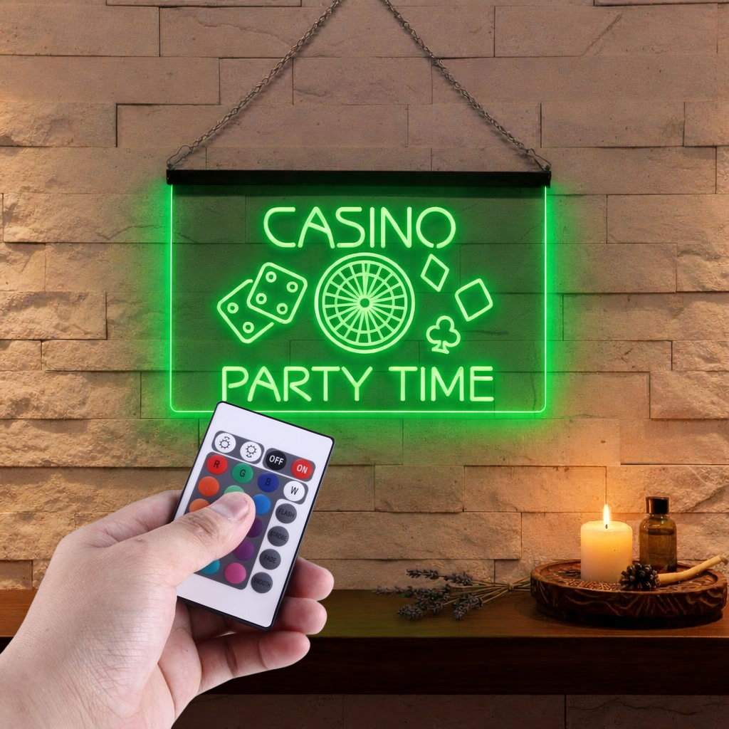 Enseigne Lumineuse Casino Party Décoration Lumineuse