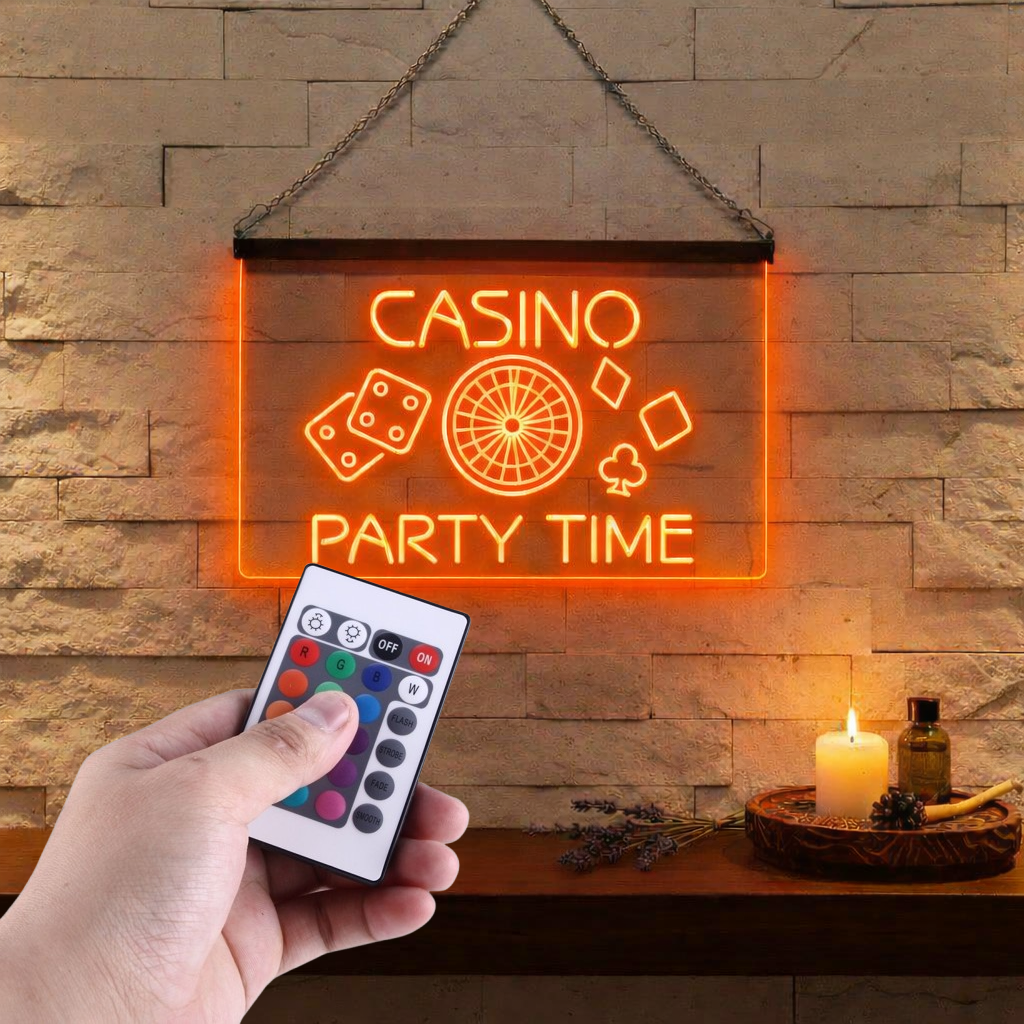 Enseigne Lumineuse Casino Party Décoration Lumineuse