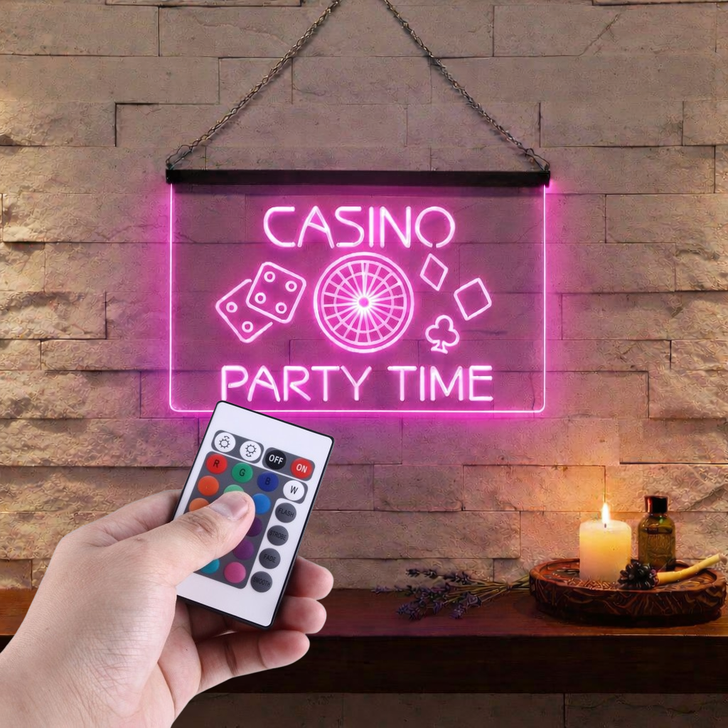 Enseigne Lumineuse Casino Party Décoration Lumineuse