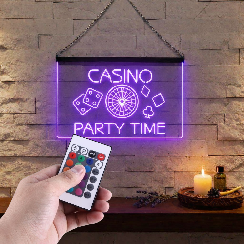Enseigne Lumineuse Casino Party Décoration Lumineuse