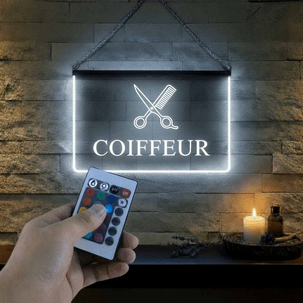 Enseigne Lumineuse Métier Coiffeur
