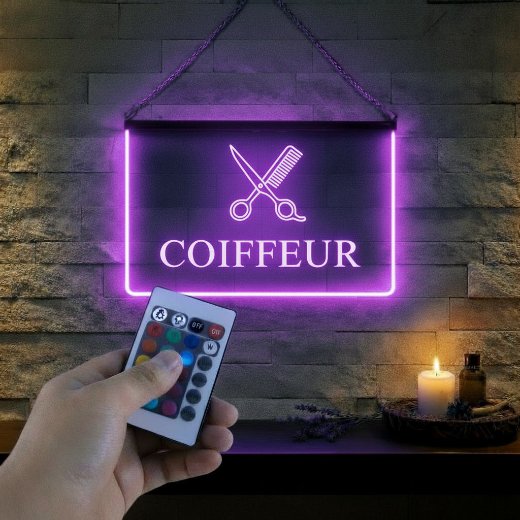 Enseigne Lumineuse Métier Coiffeur