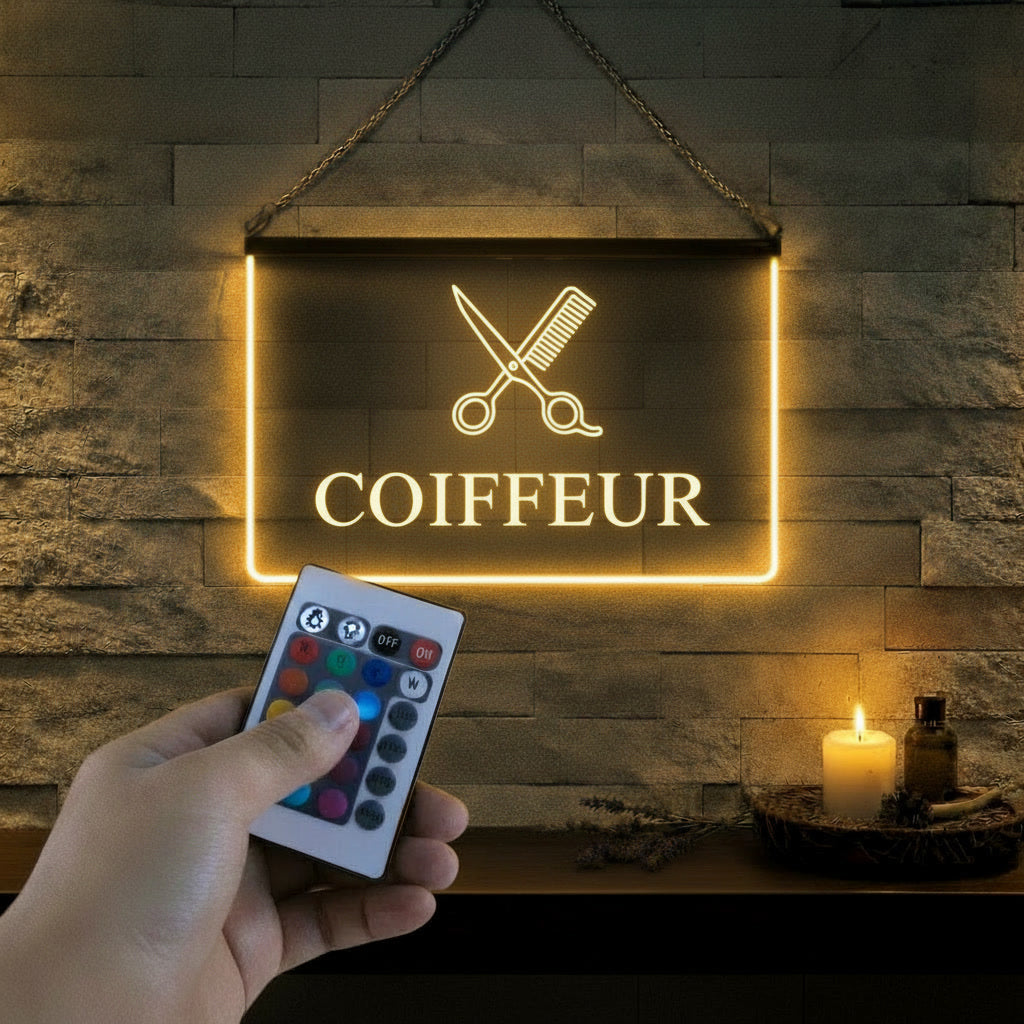Enseigne Lumineuse Métier Coiffeur