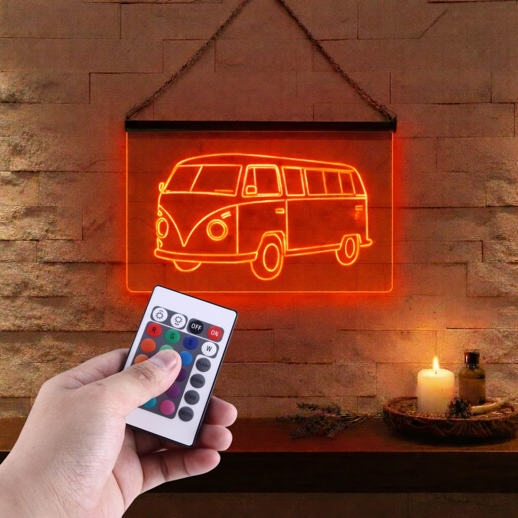 Enseigne Lumineuse Voiture Vintage