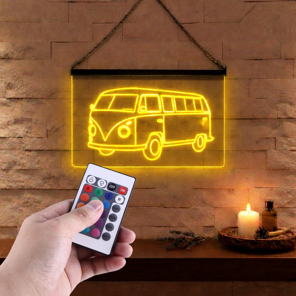 Enseigne Lumineuse Voiture Vintage