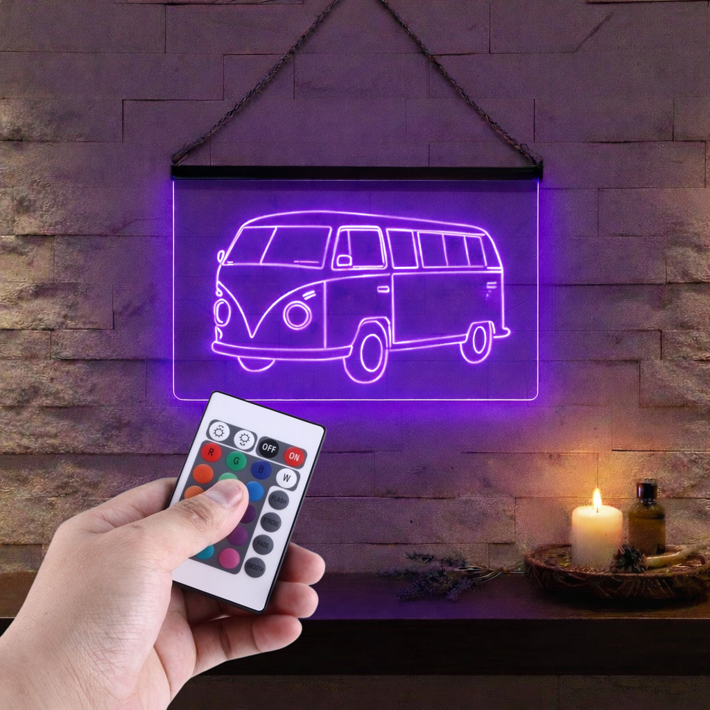 Enseigne Lumineuse Voiture Vintage