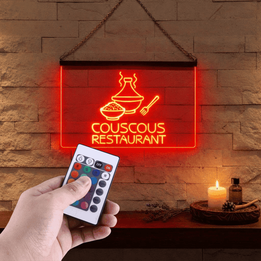 Enseigne Lumineuse Couscous Décoration Lumineuse