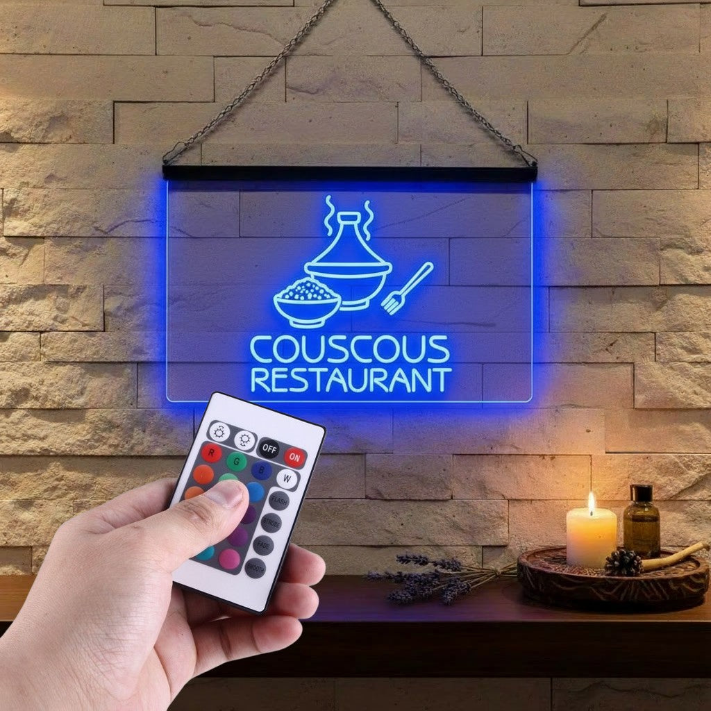 Enseigne Lumineuse Couscous Décoration Lumineuse
