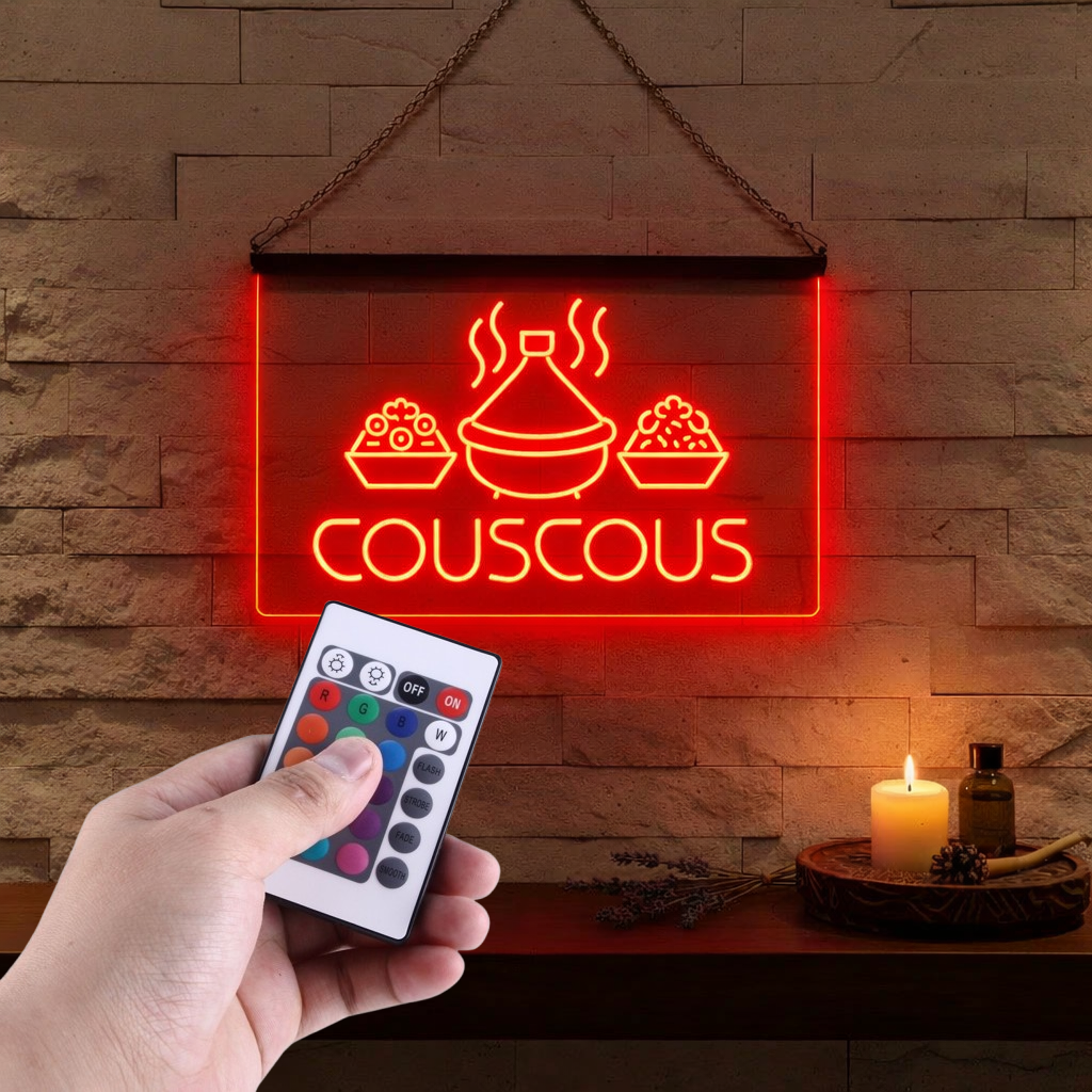 Enseigne Lumineuse Couscous