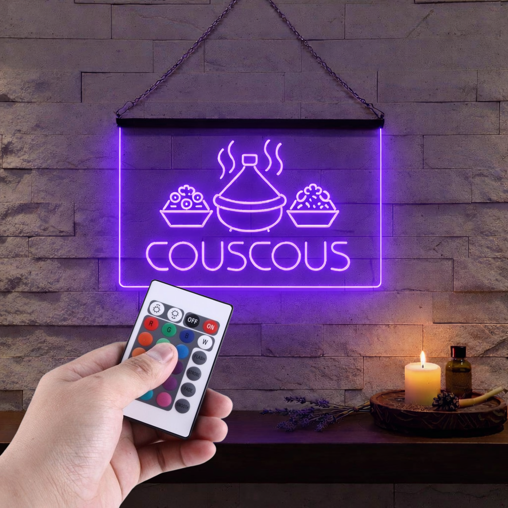 Enseigne Lumineuse Couscous