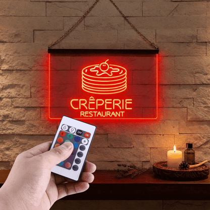 Enseigne Lumineuse Crêperie