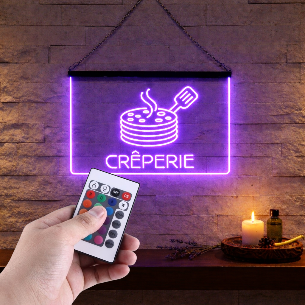 Enseigne Lumineuse Crêperie