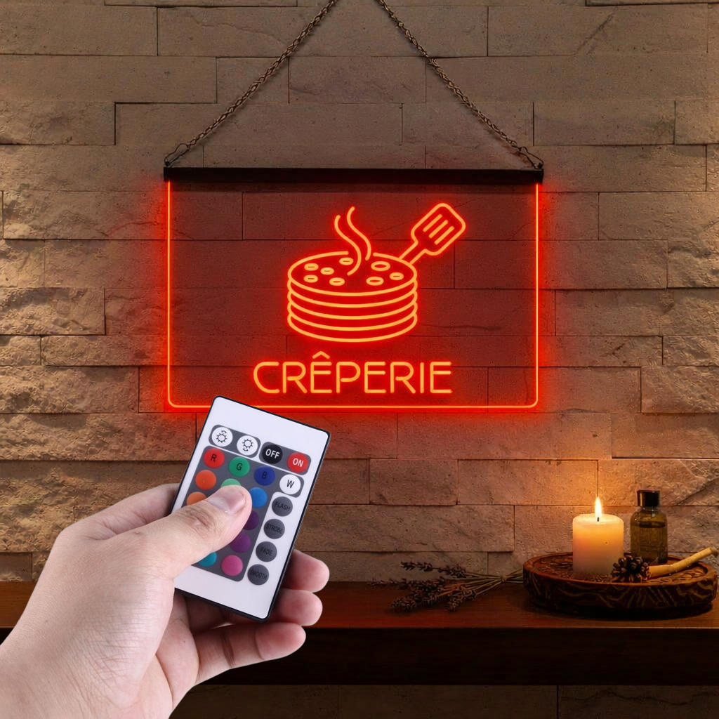 Enseigne Lumineuse Crêperie