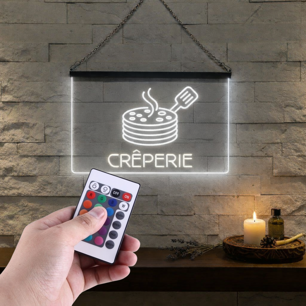 Enseigne Lumineuse Crêperie