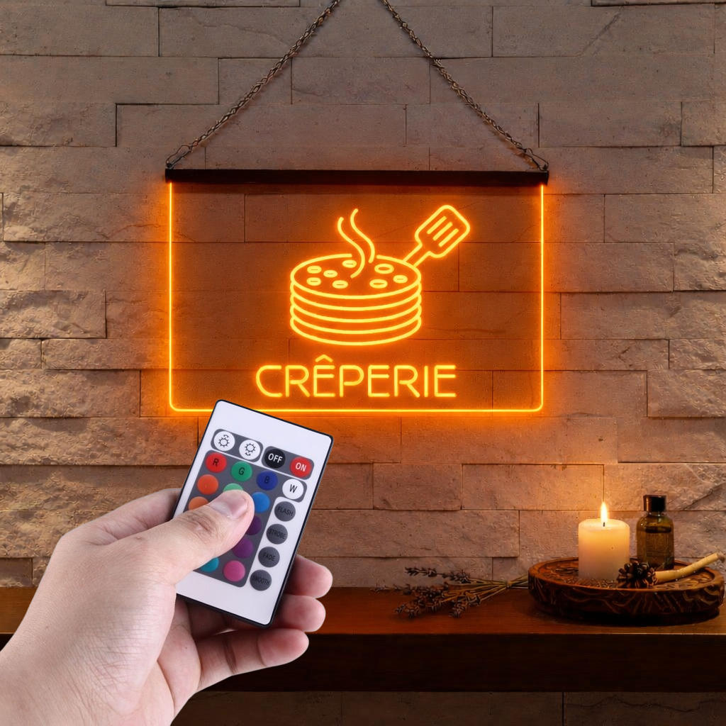 Enseigne Lumineuse Crêperie