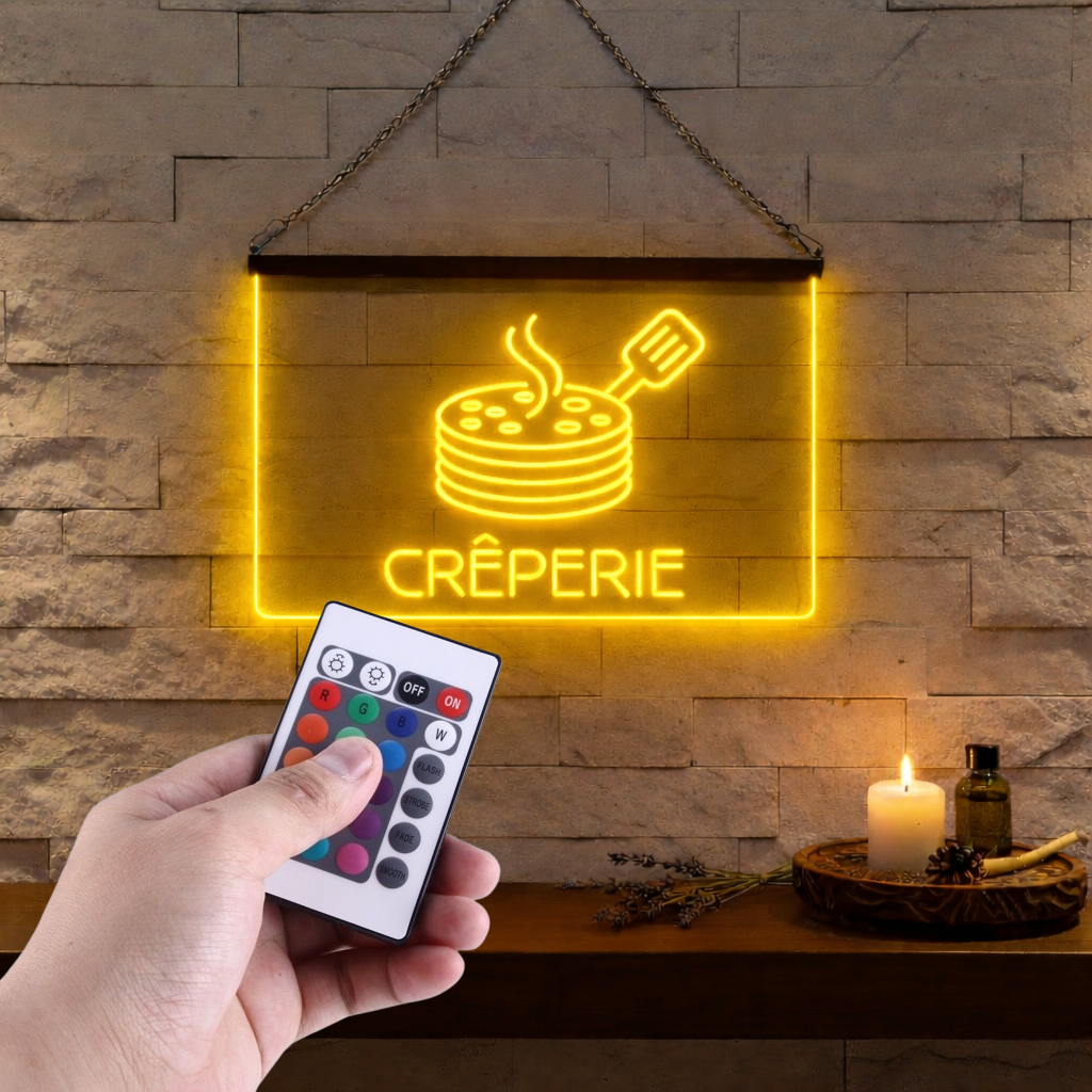 Enseigne Lumineuse Crêperie