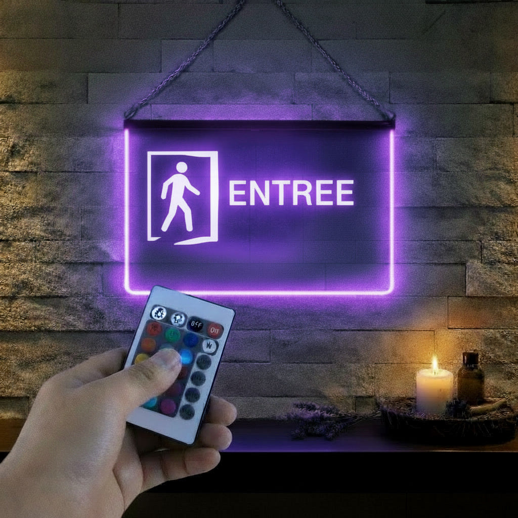 Enseigne Lumineuse Signalétique Entrée
