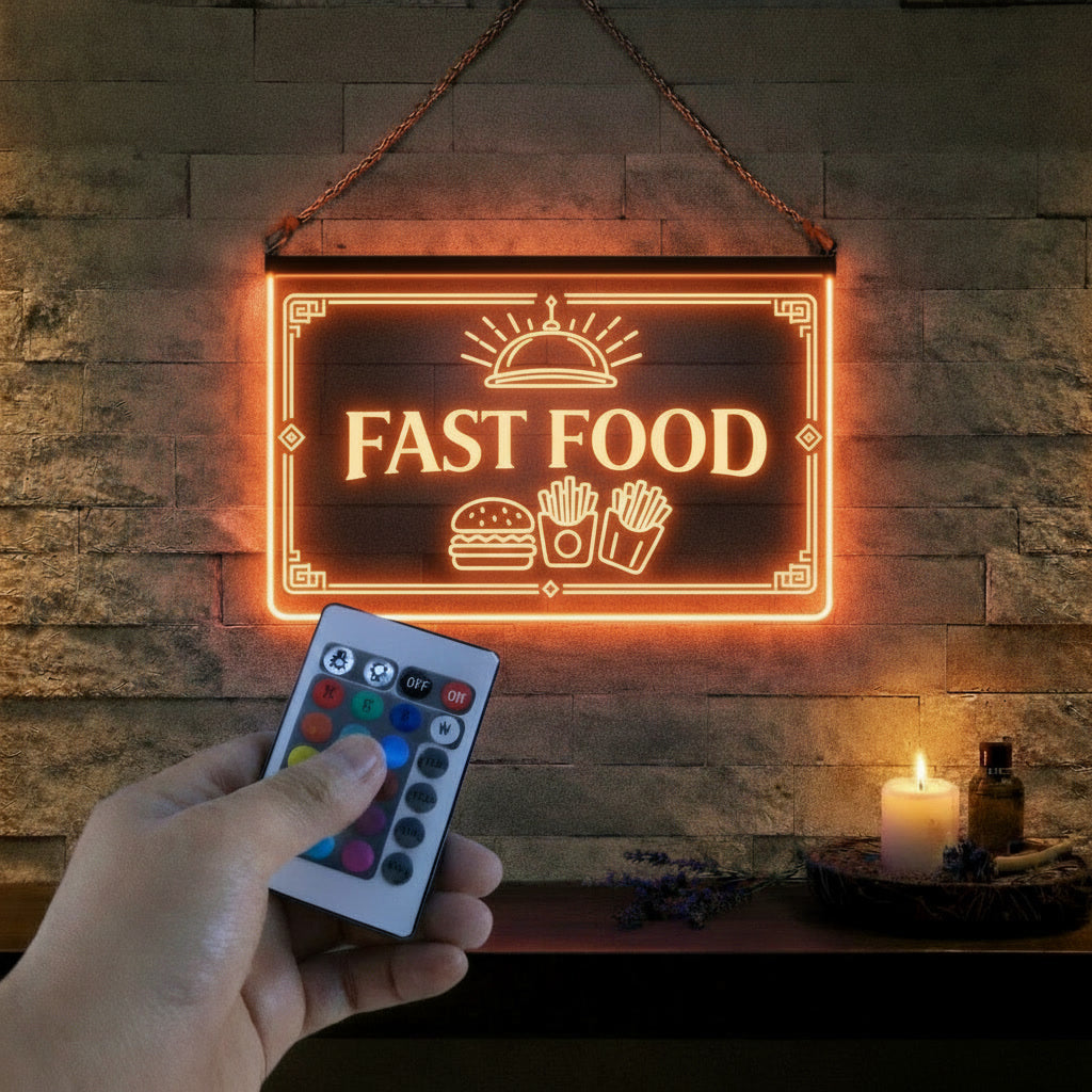 Enseigne LED Fast Food Restaurant